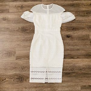 Nordstrom beautiful midi white dress.